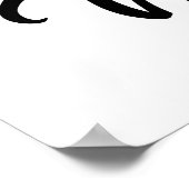 Auf Zuhause bleibe | EXTRAVAGANTER SCHRIFTART Poster (Ecke)