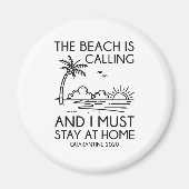 Auf Zuhause bleibe Magnet (Vorne)