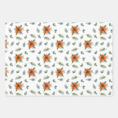 Auf Zuhause Hygge Weihnachtsmuster Geschenkpapier Set (Vorderseite 3)