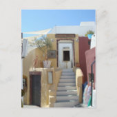 Auf Zuhause in Santorini Postkarte (Vorderseite)