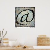 @ - Auf Zuhause - Lokaler Host - Karte Poster (Küche)