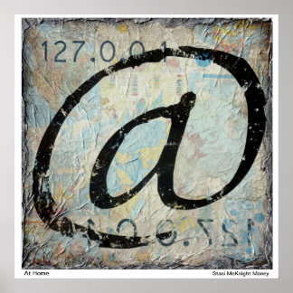 @ - Auf Zuhause - Lokaler Host - Karte Poster