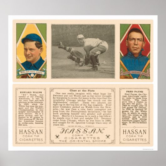 Auf Zuhause White Sox Baseball 1912 Poster (Vorne)