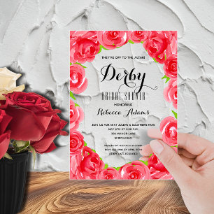 Auf zum Altar Derby-Brautjungfernparty Acryleinladungen