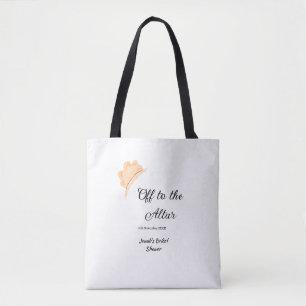 Auf zum Altar orangefarbene Kappe Hut Junggesellin Tasche