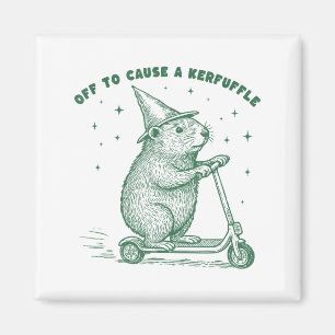 Auf zum Chaos, Hexenmeister Erdhörnchen Scooter Magnet