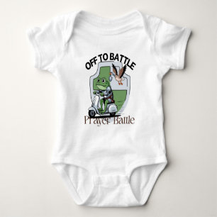 Auf zum Gebetskampf – Lustiger Frosch & Gans Krieg Baby Strampler
