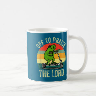 Auf zum Lob des Herrn Lustiger Frosch Bibelstudium Kaffeetasse