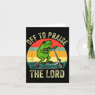 Auf zum Lob des Herrn Lustiger Frosch Bibelstudium Karte