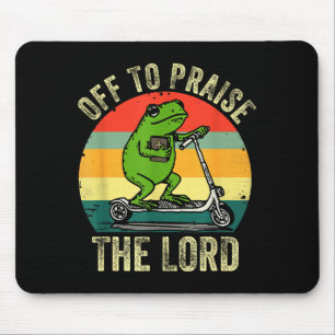 Auf zum Lob des Herrn Lustiger Frosch Bibelstudium Mousepad