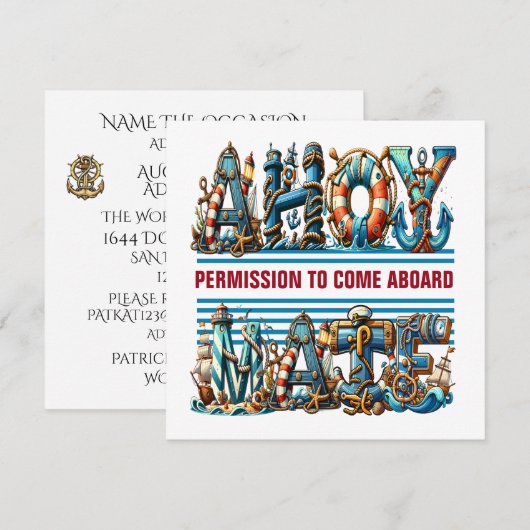 AUFBAU DER ERLAUBNIS EINLADUNG (Vorne/Hinten)