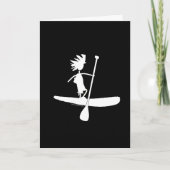 Aufbau der Silhouette auf dem Paddel Karte (Vorderseite)