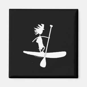 Aufbau der Silhouette auf dem Paddel Magnet