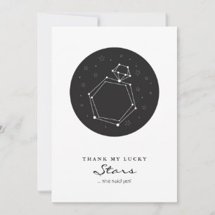 Aufbau der Verlobung Save the Date