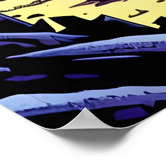 Aufbau einer Basis auf einem Alien-Planeten | AI A Poster (Ecke)