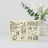 Aufbau einer Brauerei Postkarte (Stehend Vorderseite)