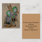 Aufbau und Reparatur von Visitenkarten Visitenkarte (Vorne/Hinten)