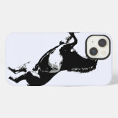 Aufbäumendes Pferd iPhone Hülle (Rückseite (Horizontal))