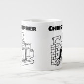 Aufbereiteter Gebäude Jumbo-Tasse (Vorderseite)