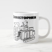 Aufbereiteter Gebäude Jumbo-Tasse (Rechts)