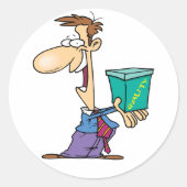 Aufbewahrung eines Qualitätsfelds Runder Aufkleber (Vorderseite)