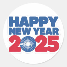 Aufblähen 2025 Frohes neues Jahr Sticker