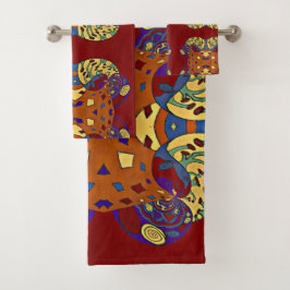 Aufblähen Badhandtuch Set