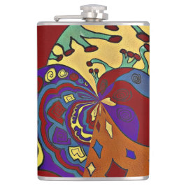 Aufblähen Flachmann