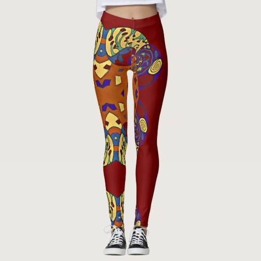 Aufblähen Leggings (Vorderseite)