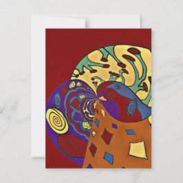 Aufblähen Postkarte