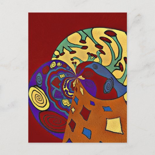 Aufblähen Postkarte (Vorderseite)