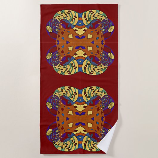 Aufblähen Strandtuch (Vorderseite)