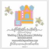 Aufblasbare Bounce House Auto Decal Aufkleber (Blatt)
