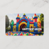 Aufblasbare Bouncy Rentals Visitenkarte (Vorderseite)