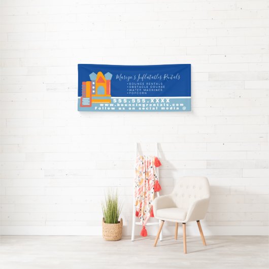 Aufblasbare Castell Jump House Bounce Party Rental Banner (Insitu)