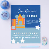 Aufblasbare Castell Jump House Bounce Party Rental Flyer (Einzeln)