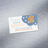 Aufblasbare Castell Jump House Bounce Party Rental Magnetische Visitenkarte (Beispiel)