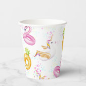 Aufblasbare Poolparty Geburtstagsparty Papiertasse Pappbecher (Vorderseite)