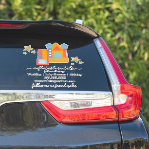 Aufblasbares Geschäft Springhaus Rutschen Auto Auf Aufkleber