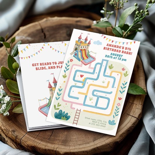 Aufblasbares Party zum Geburtstag Einladung