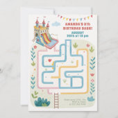 Aufblasbares Party zum Geburtstag Einladung (Vorderseite)