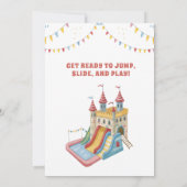 Aufblasbares Party zum Geburtstag Einladung (Rückseite)