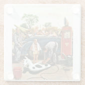 Aufblasen des Strand-Spielzeugs Glasuntersetzer (Rückseite)