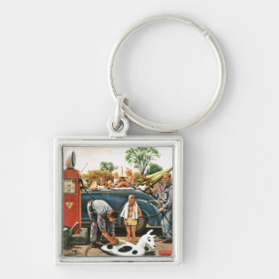 Aufblasen des Strand-Spielzeugs Schlüsselanhänger