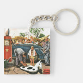 Aufblasen des Strand-Spielzeugs Schlüsselanhänger (Rückseite)