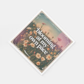 Aufblühen in meinem eigenen Tempo Serviette (Ecke)