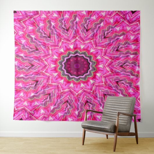 Aufblühen in Rosa.... Wandteppich (Beispiel (Horizontal))