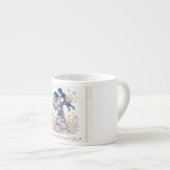 Aufblühend dank Dir Mutter Kind Florale Silhouette Espressotasse (Vorderseite Rechts)