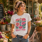 Aufblühend Glücklich Tri-Blend Shirt