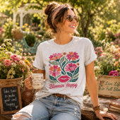Aufblühend Glücklich Tri-Blend Shirt